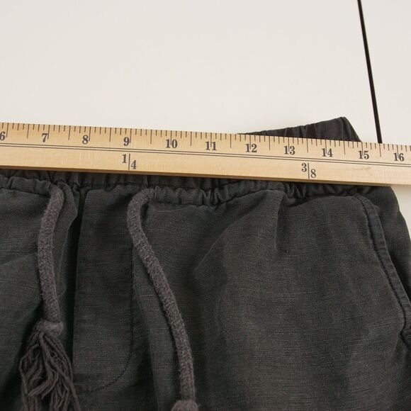 Aritzia Wilfred Free Blak Linen Blend Habitus Shorts Womens Sz M - Picture 7 of 10